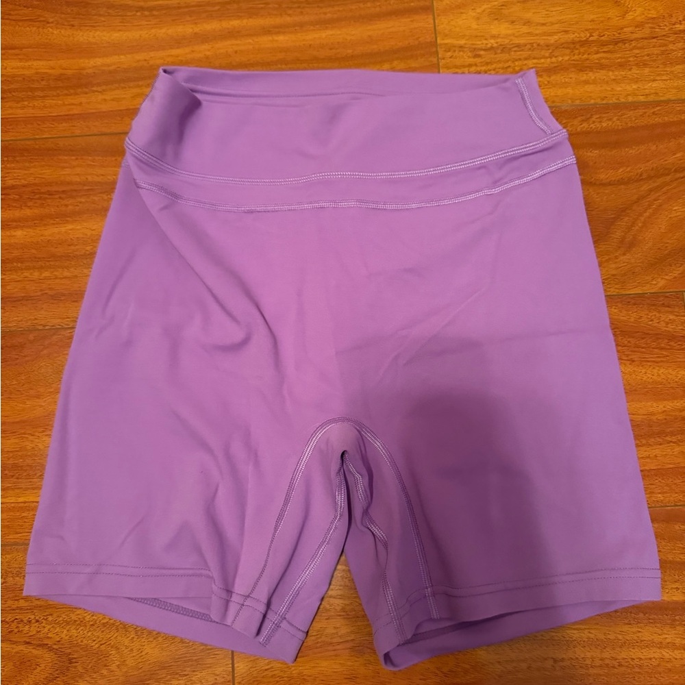 TomTiger Women’s’ High-Waist Lavender Yoga Shorts
